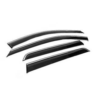Deflectoare geamuri cu ornament cromat Niken Luxury (4 buc) Nissan Pathfinder R53 2021- foto 3