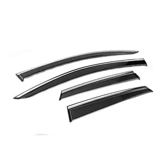 Deflectoare geamuri cu ornament cromat Niken Luxury (4 buc) foto 3