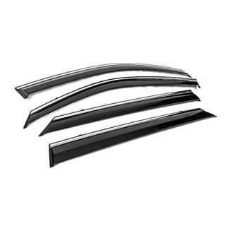 Deflectoare geamuri cu ornament cromat Niken Luxury (4 buc) foto 3