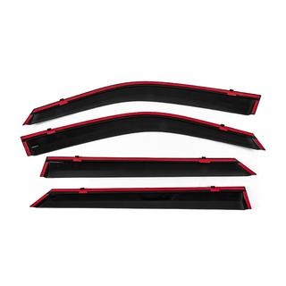 Deflectoare geamuri cu ornament cromat Niken Luxury (4 buc) foto 4