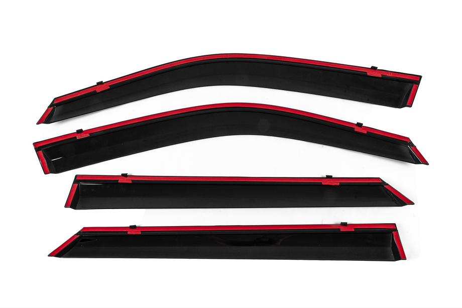 Peugeot 2008 2019- Deflectoare geamuri cu ornament cromat Niken Luxury (4 buc) Foto 4