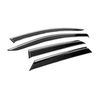 Deflectoare geamuri cu ornament cromat Niken Luxury (4 buc) foto 3