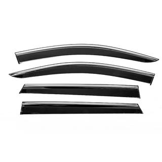 Deflectoare geamuri cu ornament cromat Niken Luxury (4 buc)