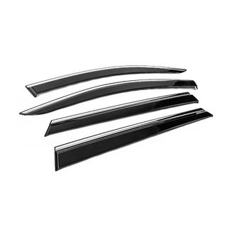 Deflectoare geamuri cu ornament cromat Niken Luxury (4 buc) foto 3