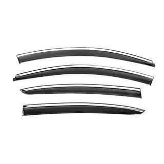 Deflectoare geamuri cu ornament cromat Niken Luxury (SD, 4 buc) foto 1