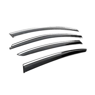 Deflectoare geamuri cu ornament cromat Niken Luxury (SD, 4 buc) foto 3
