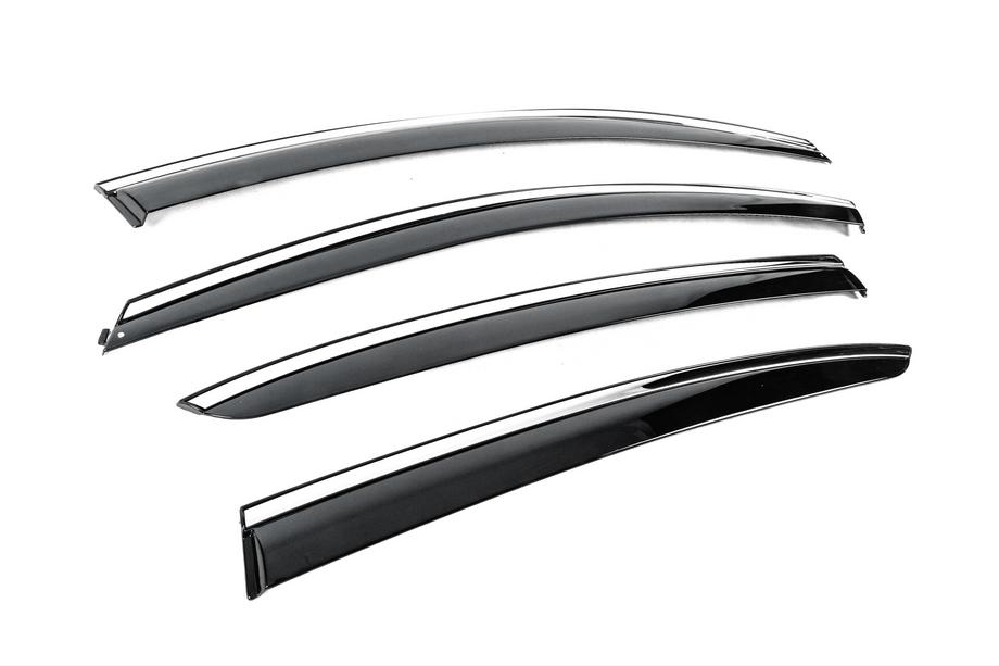 Renault Megane IV 2016-2025 Deflectoare geamuri cu ornament cromat Niken Luxury (SD, 4 buc) Foto 3