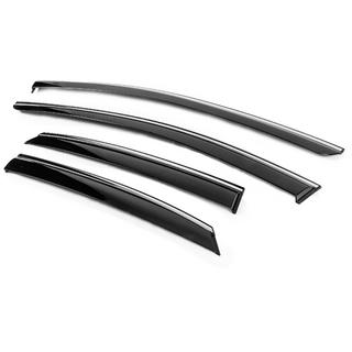 Deflectoare geamuri cu ornament cromat Niken Luxury (4 buc) foto 2