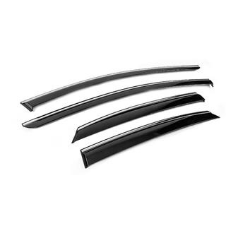 Deflectoare geamuri cu ornament cromat Niken Luxury (4 buc) foto 3