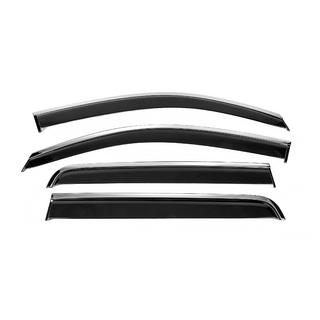 Deflectoare geam cu ornament cromat Niken Luxury (2011-2015, 4 buc) Toyota Hilux 2006-2015 foto 1