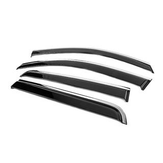 Deflectoare geam cu ornament cromat Niken Luxury (2011-2015, 4 buc) Toyota Hilux 2006-2015 foto 2