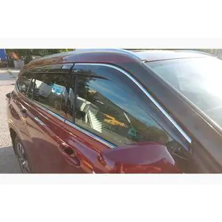 Deflectoare geamuri cu ornament cromat Niken Luxury (4 buc) foto 1