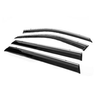 Deflectoare geamuri cu ornament cromat Niken Luxury (4 buc) foto 4