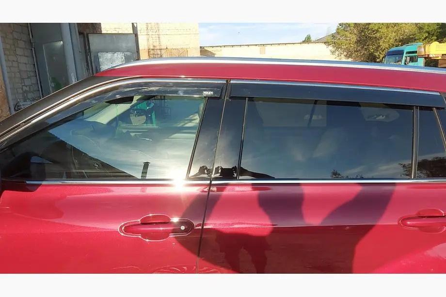 Toyota Highlander 2019- Deflectoare geamuri cu ornament cromat Niken Luxury (4 buc) Foto 2