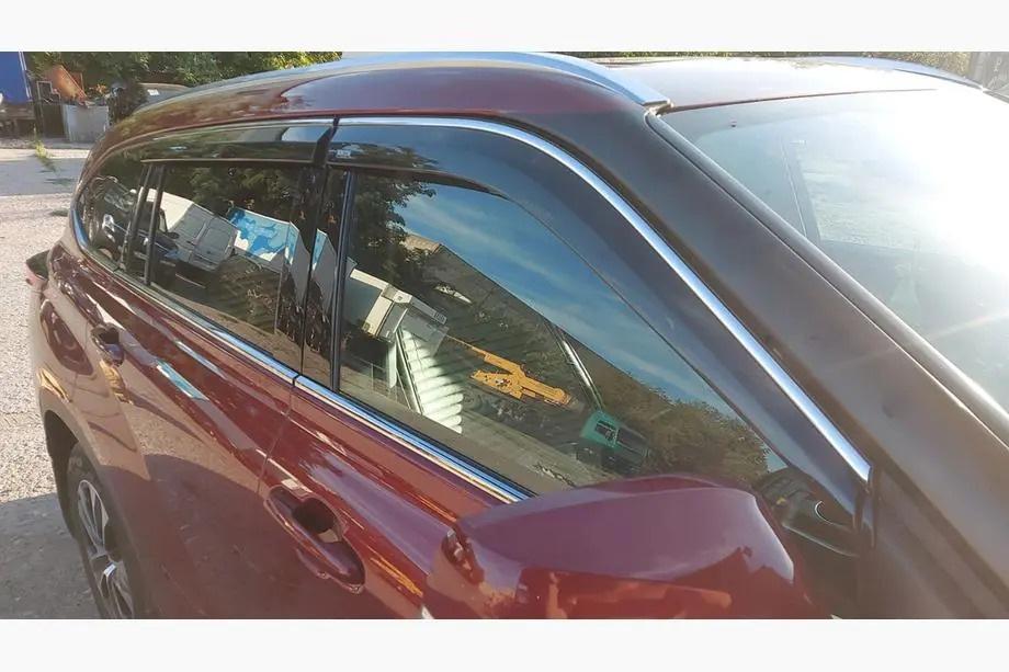 Toyota Highlander 2019- Deflectoare geamuri cu ornament cromat Niken Luxury (4 buc) Foto 1