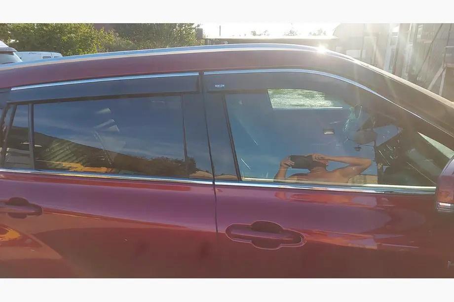 Toyota Highlander 2019- Deflectoare geamuri cu ornament cromat Niken Luxury (4 buc) Foto 8