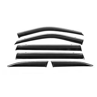 Deflectoare geamuri cu ornament cromat Niken Luxury (6 buc) foto 1