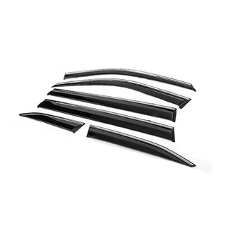 Deflectoare geamuri cu ornament cromat Niken Luxury (6 buc) foto 2