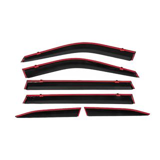 Deflectoare geamuri cu ornament cromat Niken Luxury (6 buc) foto 4