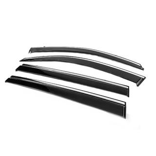 Deflectoare geamuri cu ornament cromat Niken Luxury (4 buc) foto 2