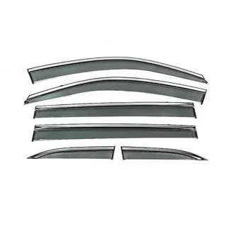 Deflectoare geamuri cu ornament cromat Niken Luxury (6 buc) foto 2