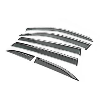 Deflectoare geamuri cu ornament cromat Niken Luxury (6 buc) foto 3