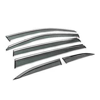 Deflectoare geamuri cu ornament cromat Niken Luxury (6 buc) foto 4