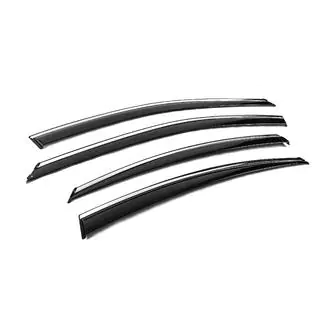 Deflectoare geamuri cu ornament cromat Niken Luxury (4 buc) foto 3