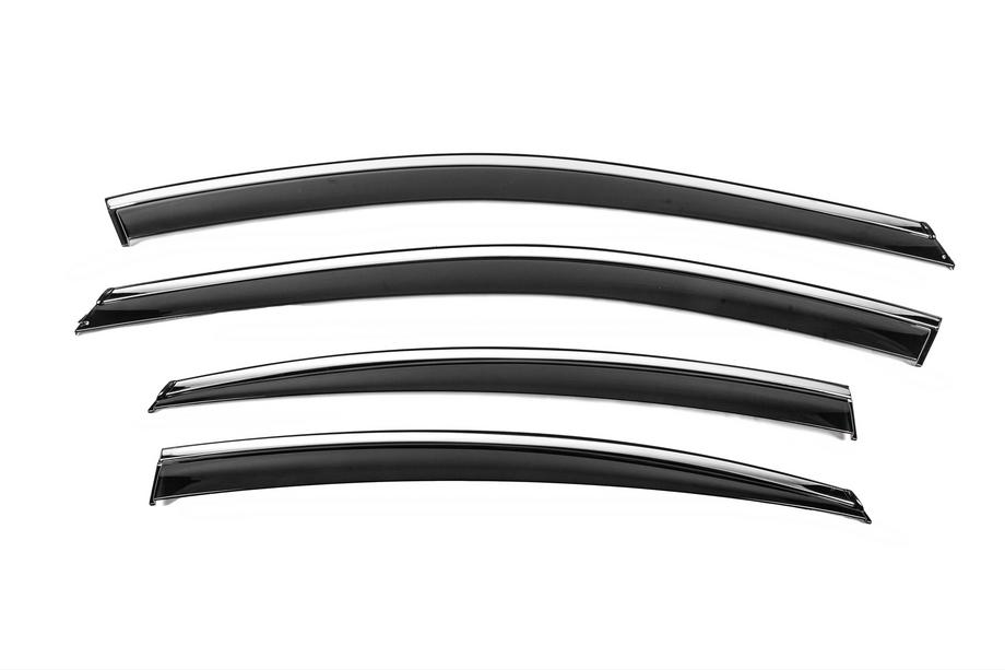 Toyota Camry 2024- Deflectoare geamuri cu ornament cromat Niken Luxury (4 buc) Foto 1