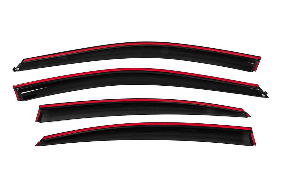 Toyota Camry 2024- Deflectoare geamuri cu ornament cromat Niken Luxury (4 buc) Foto 4