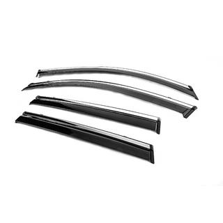 Deflectoare geamuri cu ornament cromat Niken Luxury (4 buc) foto 2