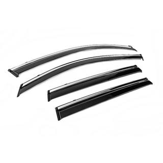 Deflectoare geamuri cu ornament cromat Niken Luxury (4 buc) foto 3