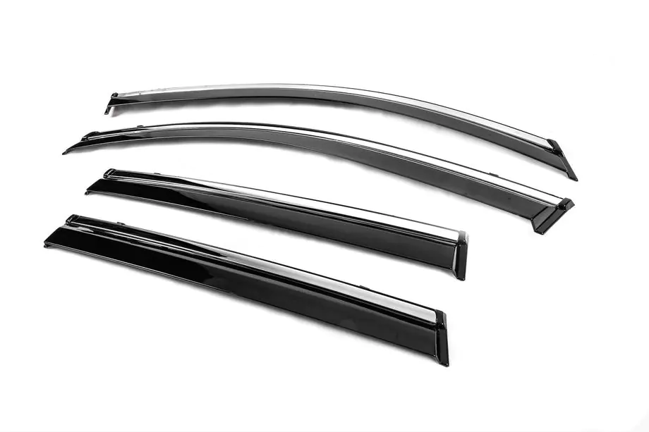 Toyota Corolla Cross 2020- Deflectoare geamuri cu ornament cromat Niken Luxury (4 buc) Foto 2