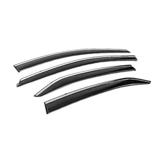 Deflectoare geamuri cu ornament cromat Niken Luxury (4 buc) foto 4