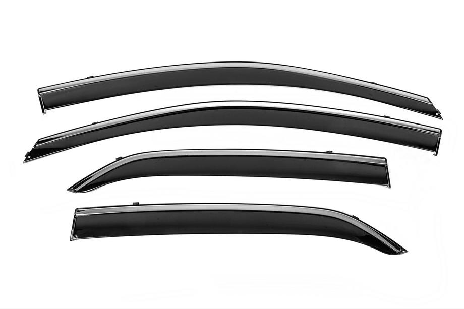 Toyota Corolla 2007-2013 Deflectoare geamuri cu ornament cromat Niken Luxury (4 buc) Foto 1