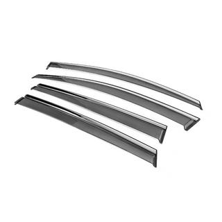 Deflectoare geamuri cu ornament cromat Niken Luxury (4 buc) foto 2