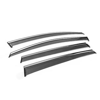 Deflectoare geamuri cu ornament cromat Niken Luxury (4 buc) foto 3