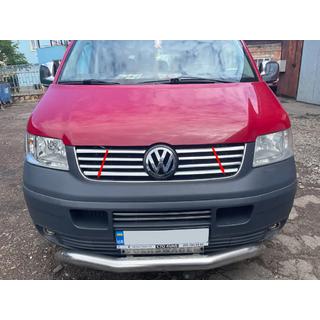 Ornament grila radiator (inox) Volkswagen T5 Transporter 2003-2010 foto 3