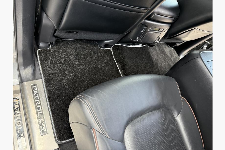 Nissan Armada 2016-2024 Covorase textile Deluxe (3 randuri, Negru) Foto 11