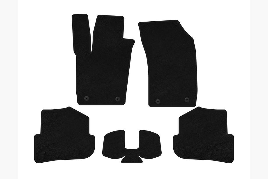 Audi A1 2010-2018 Covorase textile Deluxe (HB, 3 usi, negru) Image
