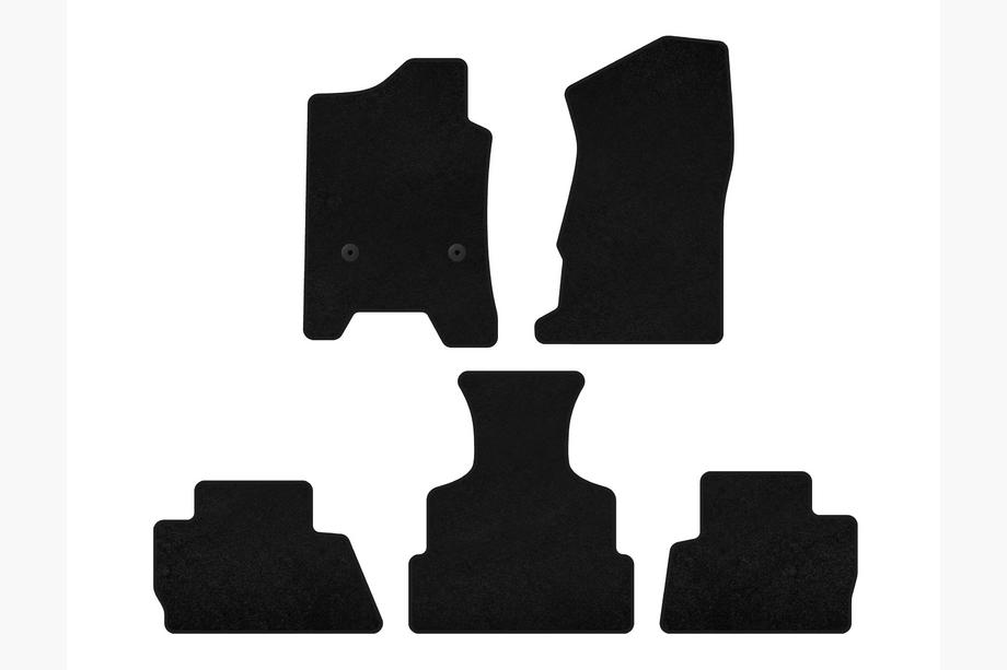 Chevrolet Tahoe 2014-2019 Covorase textile Deluxe (2014-2020, Negru) Image