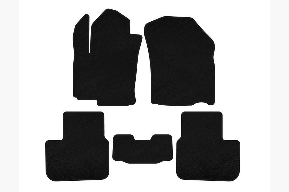 Fiat Sedici 2006-2014 Covorase textile Deluxe (HB, Negru) Image
