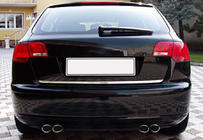 Audi A3 2012-2020 Ornament portbagaj inox Carmos - Otel Inoxidabil Turcesc foto 4