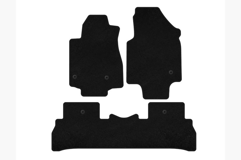 Honda Pilot 2008-2015 Covorase textile Deluxe (2008-2012, 7 locuri, negru) Foto 1