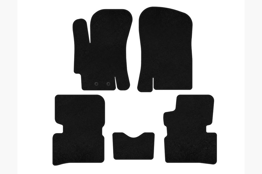 Hyundai Accent 2006-2010 Covorase textile Deluxe (SD, Negru) Image