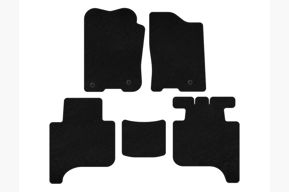 Infiniti QX56 2004-2010 Covorase textile Deluxe (2 randuri, 2004-2008, Negru) Foto 1