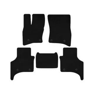 Covorase textile Deluxe (5 usi, negru)
