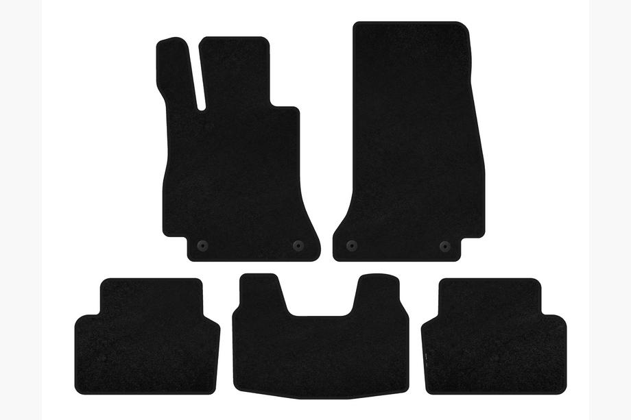 Mercedes S-class W126 1979-1991 Covorase textile Deluxe (SD, baza scurta, negru) Foto 1