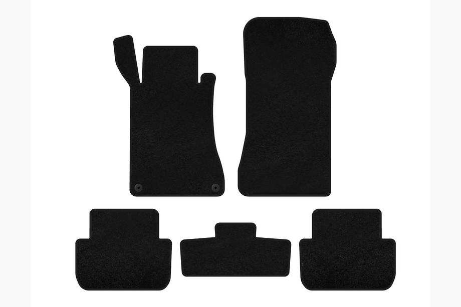 Mercedes CLK W209 2002-2010 Covorase textile Deluxe (Coupe, Negru) Foto 1