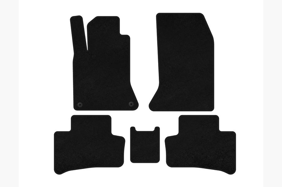 Mercedes B-class W246 2011-2018 Covorase textile Deluxe (2011-2015, Electric, Negru) Foto 1